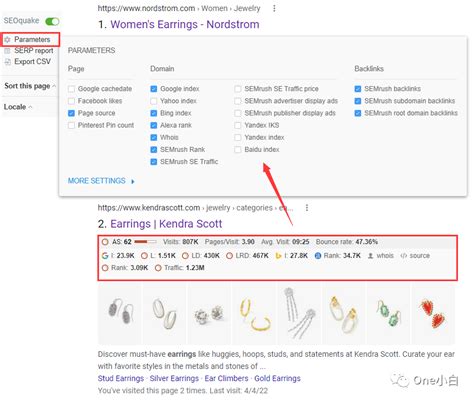 seoquake parameters